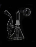 6 " Mini Glass Oil Bubbler Burner rig