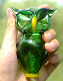 4" Glass Owl Spoon Hand Pipe