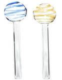 4" Swirl lollipops Glass Oil Burner Pipe  Bulk Discounts