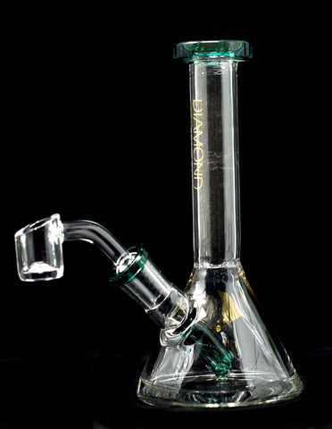 6" Clear Glass Water Pipe Rig