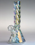 12" 5mm Twisting Beaker Glass Bong Pipe