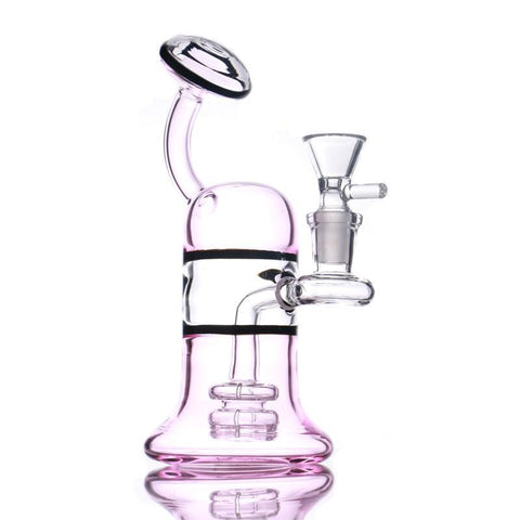 7" Pink Glass Water Pipe